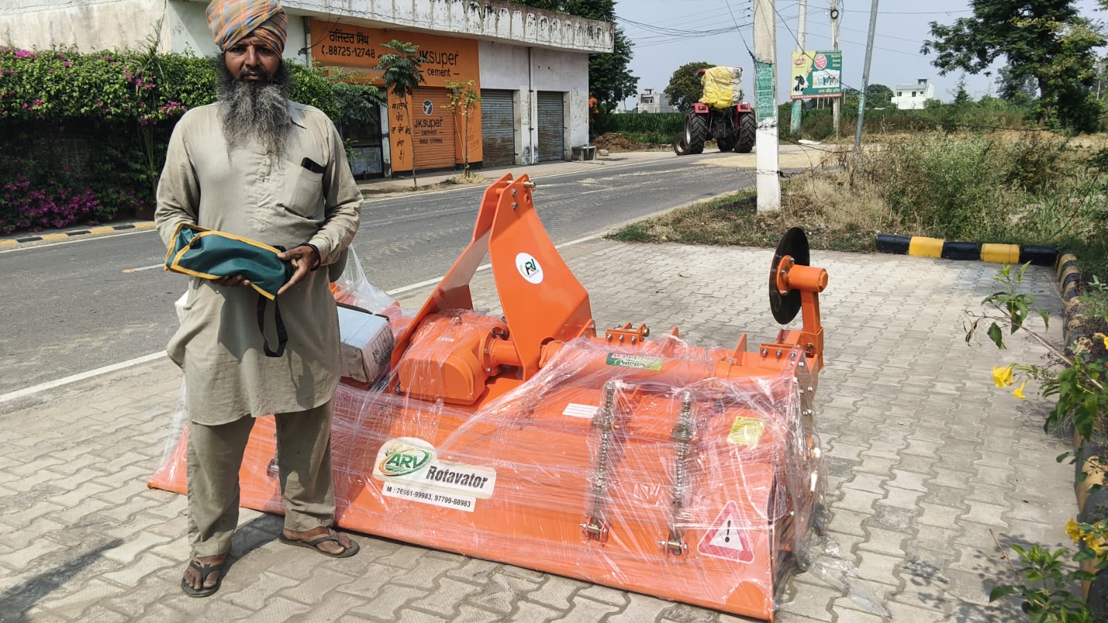 Happy customer with new ARV machinery — Punjab